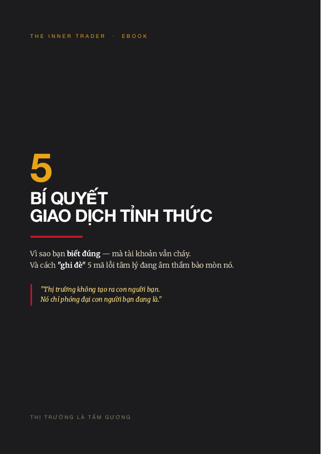 Ebook 5 Bí Quyết Giao Dịch Tỉnh Thức
